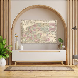 Foto Mapa de Vintage do Nova Iorque