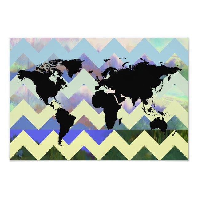 Foto mapa-do-mundo-abstrato (Frente)