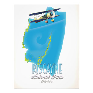 Foto Mapa do Parque Nacional da Biscaia na Flórida