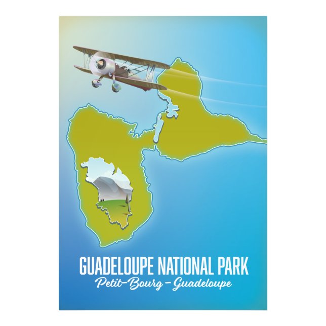 Foto Mapa do Parque Nacional de Guadalupe (Frente)