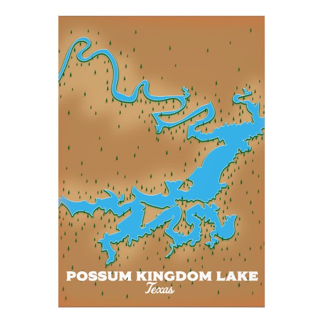 Foto Mapa do Reino Possum Texas (Frente)