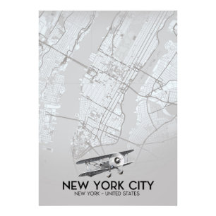 Foto Mapa estilo vintage da cidade de Nova York