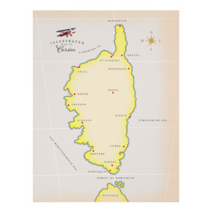 Foto Mapa ilustrado de Ibiza