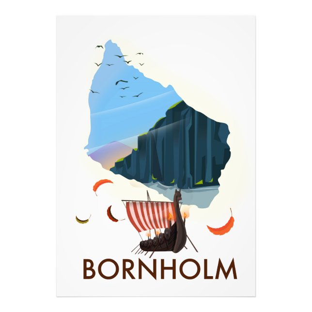 Foto Mapa viking da ilha de Bornholm (Frente)
