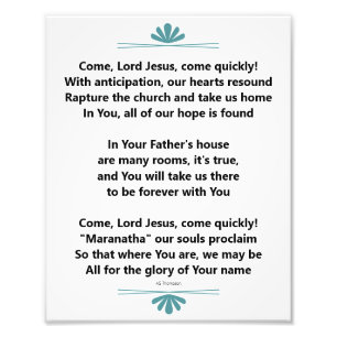 Foto Maranatha Christian Poem