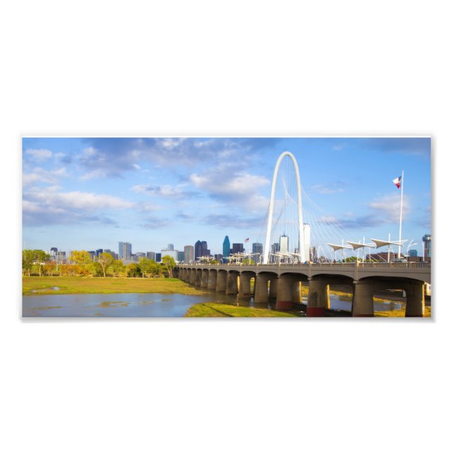 Foto Margaret Hunt Bridge, Dallas, Texas (Frente)