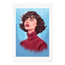 Foto Margot Woman Painting Poster