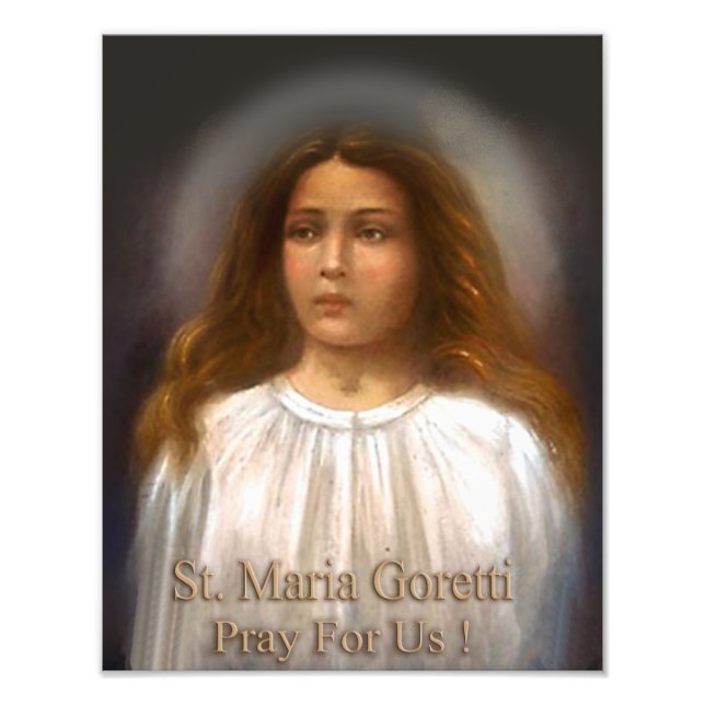 Foto Maria Goretti, mártir pela Pureza. (Frente)
