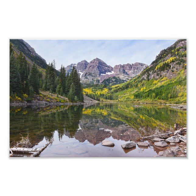 Foto Maroon Bells no outono, Colorado (Frente)