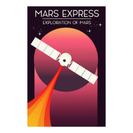 Foto Mars Express - Exploração de Marte Arte Espacial.