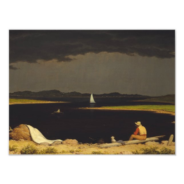 Foto Martin Johnson Heade - Aproximando-se da tempestad (Frente)