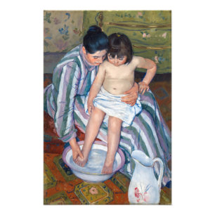 Foto Mary Cassatt - O Banho da Criança / O Banho