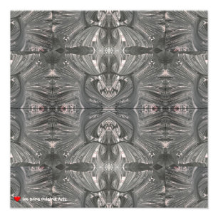 Foto Máscara 1 Tribal de Abstrato preto branco