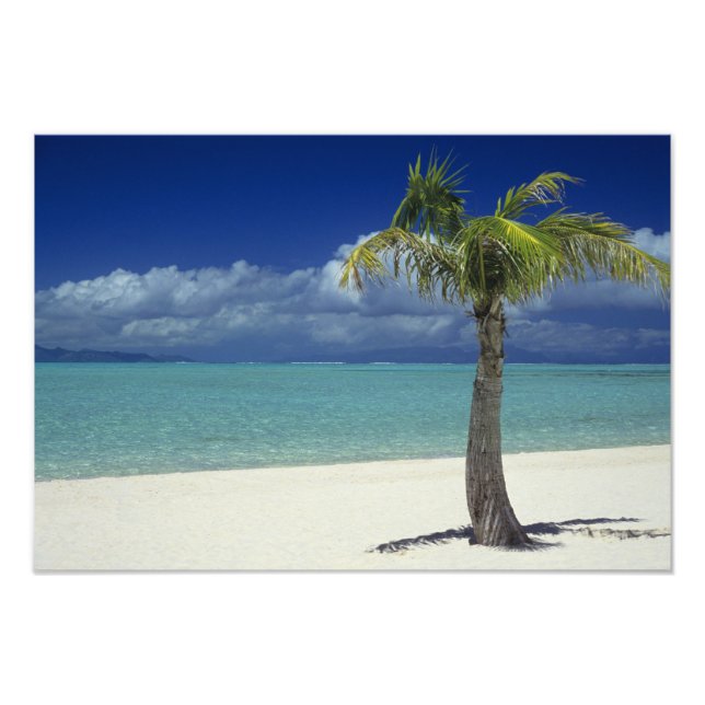 Foto Matira Beach na ilha de Bora Bora, (Frente)