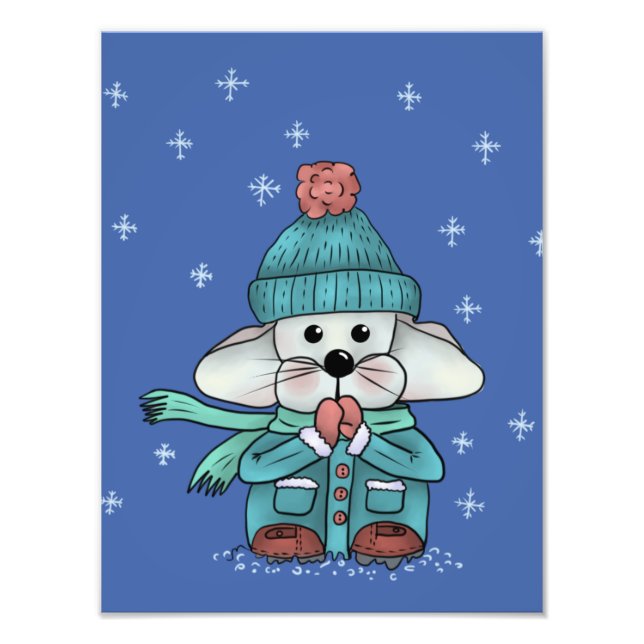 Foto Maus im Schnee  (Frente)