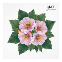 Foto May Birthday Hawthorn Bloom: Floral Personalizado