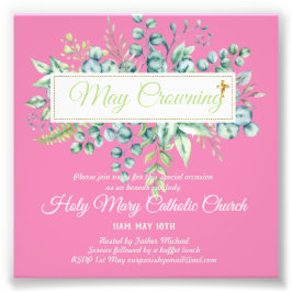 Foto May Crowning Convida Virgem Maria Convidando Catól