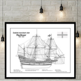 Foto Mayflower - Navio Planos de Impressão Bluetooth BD