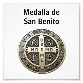 Foto medalla de San Benito
