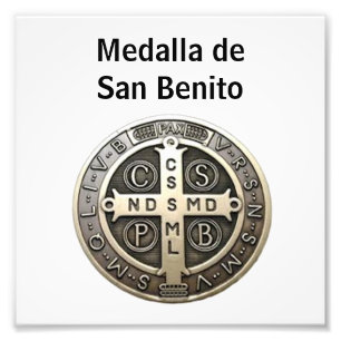 Foto medalla de San Benito