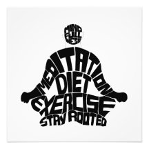 Meditação - Motivação - Arte na parede