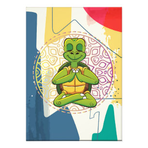 Foto Meditação Turtle Lover Turtle Mandala