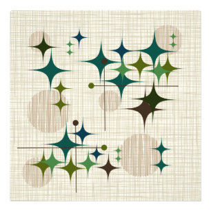 Foto Meio século Moderno de Starbursts e Globos