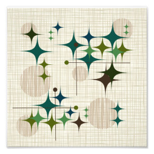 Foto Meio século Moderno de Starbursts e Globos