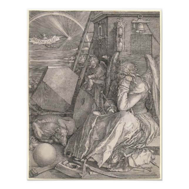 Foto Melancholia I, Engraçada por Albrecht Durer (Frente)