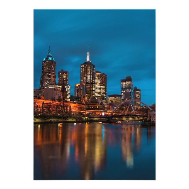 Foto Melbourne à noite (Frente)