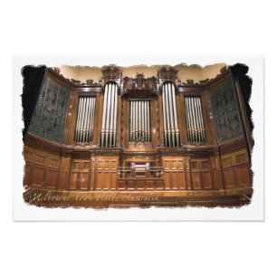 Foto Melbourne Town Hall, órgão de ampliação de fot