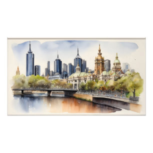 Foto Melbourne watercolor art