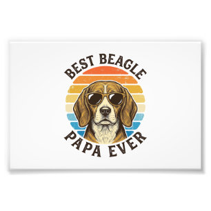 Foto Melhor Design de Camisa de Papai Beagle Vintage