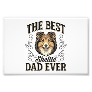 Foto Melhor Pai de Sheltie de Todos os Tempos Design Vi