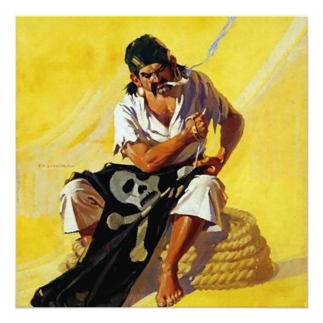 Foto "Mending the Pirate Flag", por FX Leyedecker (Frente)