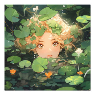 Foto Menina Anime Fofo no Lago