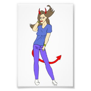 Foto menina diabólica