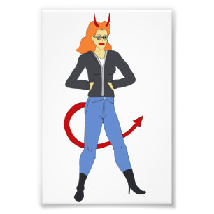 Foto menina diabólica