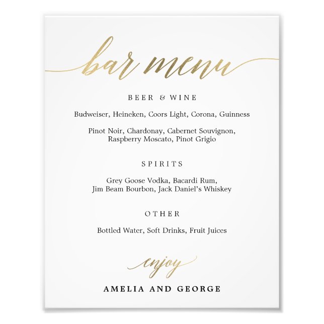 Foto Menu bar Escolha seu tamanho (Frente)