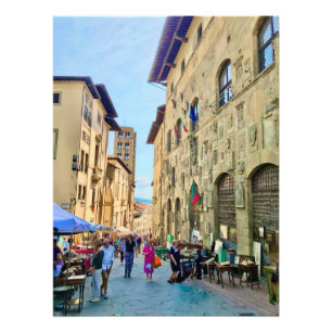 Foto Mercado antigo em Arezzo, Itália