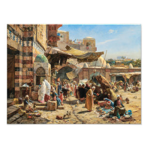 Foto Mercado em Jafa   Gustav Bauernfeind  