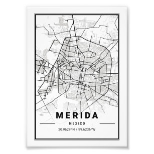 Foto Mérida - México - Mapa da Cidade Ligeira