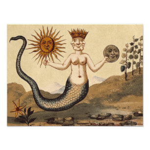 Foto Merman com Sepia de três caras
