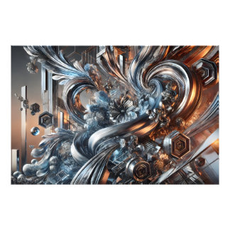 Foto Metallische Strömungen