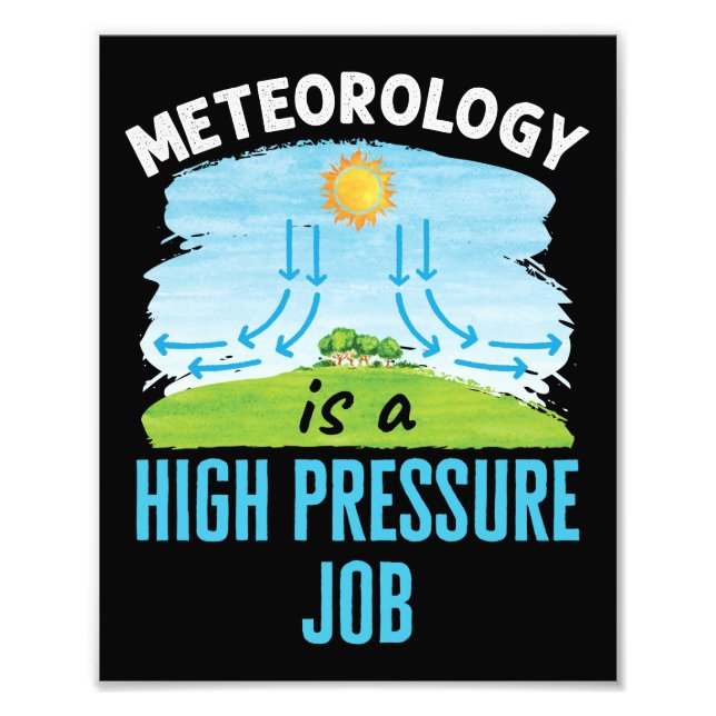 Foto Meteorologia é um tempo de trabalho de alta pressã (Frente)