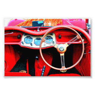 Foto MG TA Classic Sports Car Interior