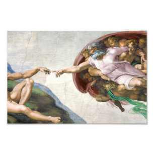 Foto Michelangelo Buonarroti é a criação de Adão (c