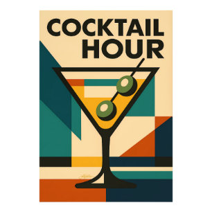 Foto Mid Century Modern Bauhaus Cocktail Hour Martini