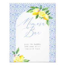 Mimosa Bar Lemon Azulejo Azul Italiano