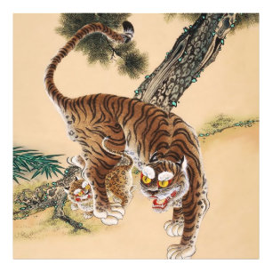 Foto Minhwa Tigre Feio Coreano